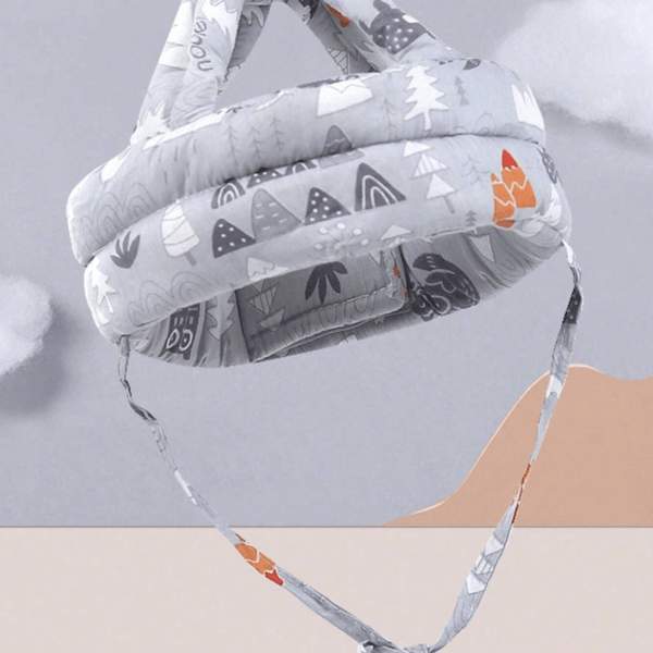 Casco de Seguridad para Bebés - Protección Total y Comodidad, gris